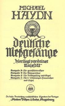 Deutsche Messgesänge Ausgabe D 