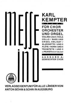 Messe D-Dur op. 9A 