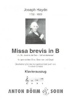 Missa Brevis B-Dur Hob. 22/7 