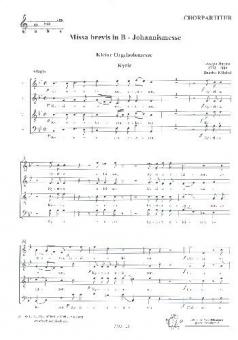 Missa Brevis B-Dur Sancti Johannis De Deo HOB 22/7 