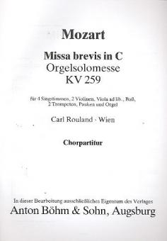 Missa Brevis C-Dur KV 259 
