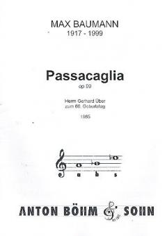 Passacaglia op. 99 
