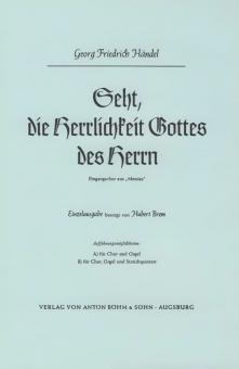 Seht die Herrlichkeit Gottes des Herrn 