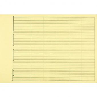 Notenblock Großpartiturblock / Arrangeur-Block Din A3 quer 