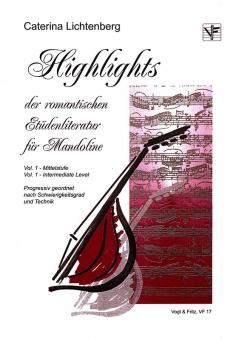 Highlights der romantischen Etüdenliteratur für Mandoline Vol. 1 