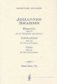 Rhapsodie op.53, Schicksalslied op. 54, Nänie op.82 