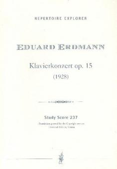 Klavierkonzert op. 15 (1928) 