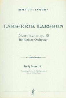 Divertimento für kleines Orchester op. 15 