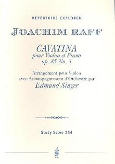 Cavatina Arr. für Violine und Orchester op .85 No. 3 