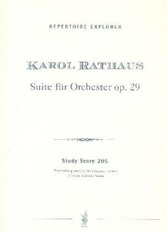 Suite für Orchester op. 29 