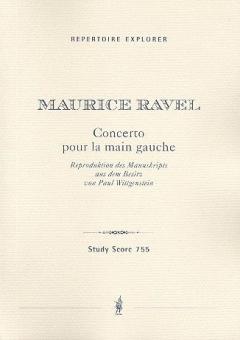Concerto pour la Main gauche (Reproduktion des Manuskripts aus dem Besitz von Paul Wittgenstein) 
