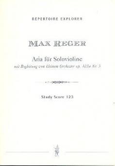 Aria für Violine und kleines Orchester op. 103a Nr.3 