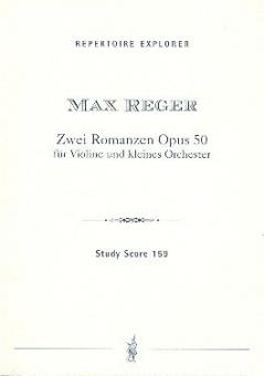 Zwei Romanzen op. 50 für Violine und Orchester 