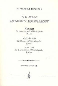 Konzert für Posaune und Militärkapelle, Variationen für Oboe und Militärkapelle, Concert für Klarinette und Militärkapelle 