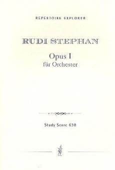op.1 für Orchester 