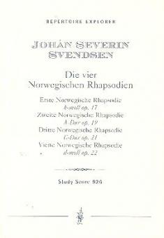 Vier Norwegische Rhapsodien für Orchester opp. 17, 19, 21, 22 