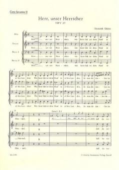 Herr, unser Herrscher SWV 27 Favoritchor 1 SATB 