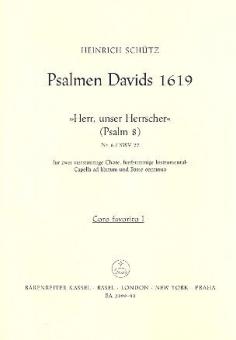 Herr, unser Herrscher SWV 27 Favoritchor 2 SATB 