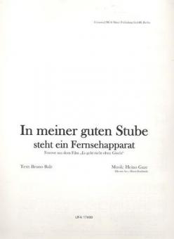 In meiner guten Stube steht ein Fernsehapparat 