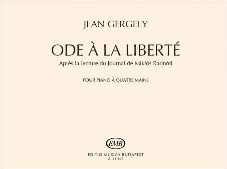 Ode a la Libertepour Piano A Qu 