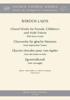 Chorwerke für gleiche Stimmen nach lat. Texten 