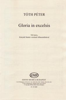 Gloria in excelsis für Frauenchor 
