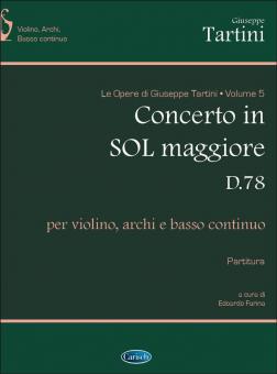 Volume 5: Concerto in Sol maggiore D78 