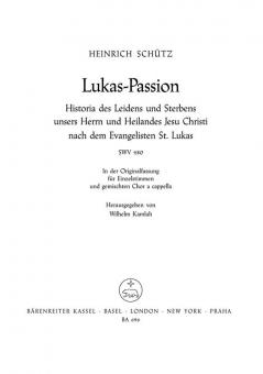 Lukas-Passion SWV 480 Standard