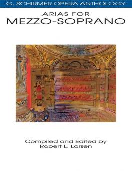 Arias for Mezzo-Soprano 