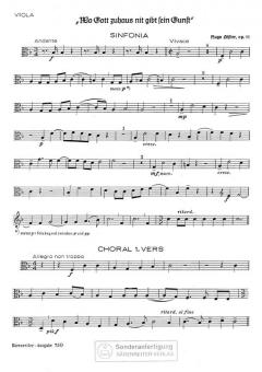 Wo Gott zuhaus nit gibt sein Gunst op. 11/1 