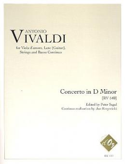 Concerto for Viola d'amore, Lute (Guitar), Strings and Basso continuo 