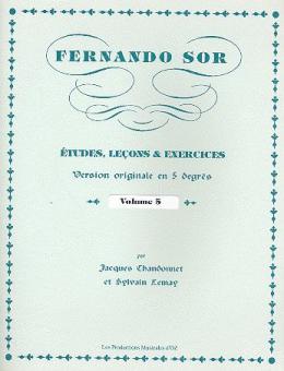 Etudes, lecons et exercices Vol. 5 