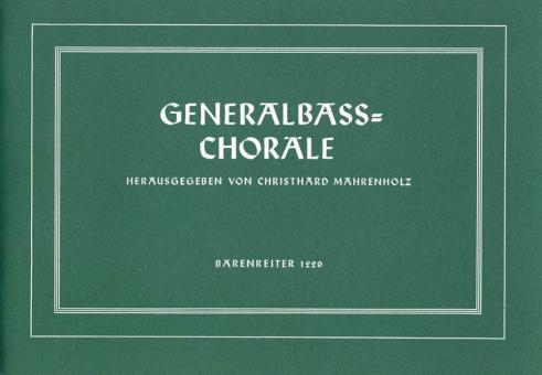 Generalbass-Choräle 