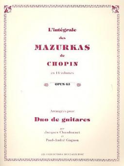 Mazurkas, op. 63 Vol. 11 