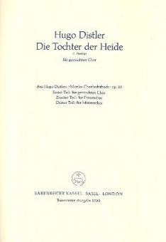Die Tochter der Heide, 1. Fassung op.19 