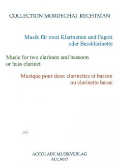 Musik für 2 Klarinetten und Fagott oder Bassklarinette 