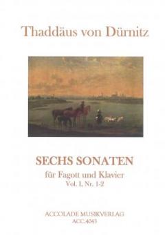Sechs Sonaten für Fagott und Klavier Band 1 