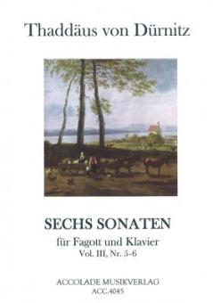 6 Sonaten für Fagott und Klavier 3 