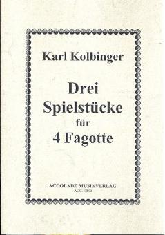 3 Spielstücke für 4 Fagotte 