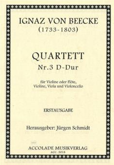 Quartett 3 D-Dur 