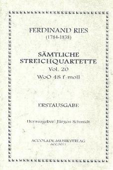 Quartett F-Moll Woo 48 