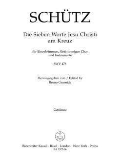 Die sieben Worte Jesu Christi am Kreuz SWV 478 Standard