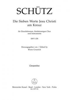 Die sieben Worte Jesu Christi am Kreuz SWV 478 Standard