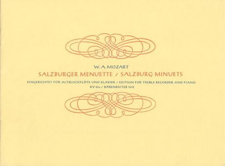 Salzburger Menuette KV 65a 