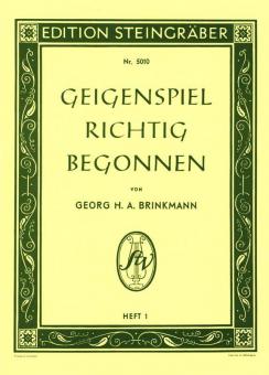 Geigenspiel richtig begonnen 1 