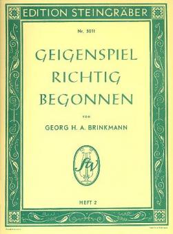 Geigenspiel richtig begonnen 2 
