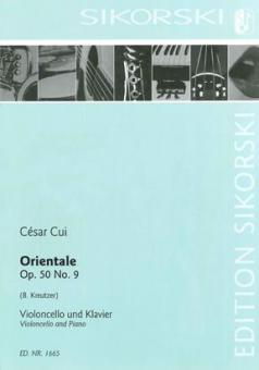 Orientale für Violoncello und Klavier op. 50/9 