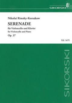 Serenade für Violoncello und Klavier op. 37 