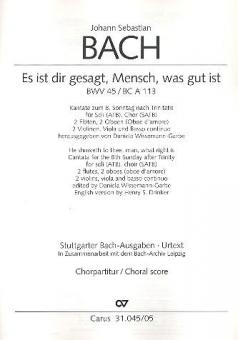 Es ist dir gesagt, Mensch, was gut ist 