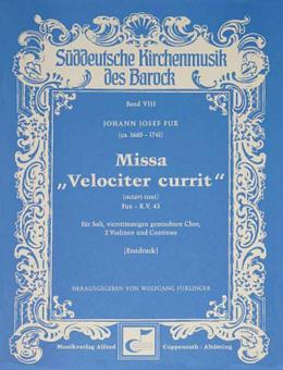 Missa Velociter currit KV 43 
